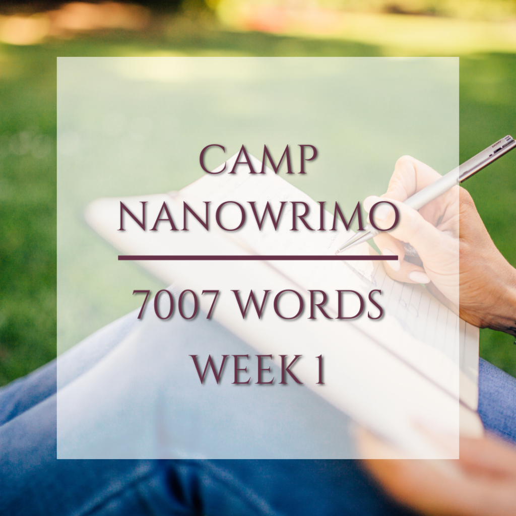 Developmental Edits During Camp Nano Week 1